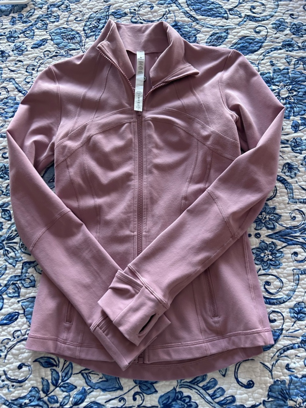 lululemon Dusty Pink Full-Zip Athletic Jacket